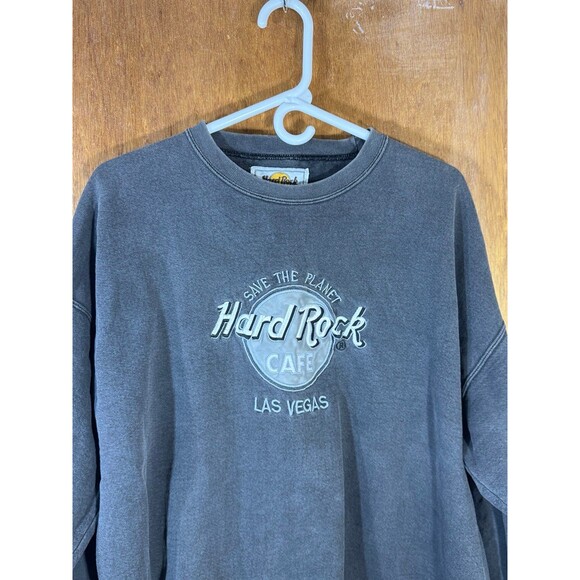 Vintage Hard Rock Cafe Las Vegas Nevada Save The Planet Crewneck Sweater XL‎ USA - Picture 2 of 8